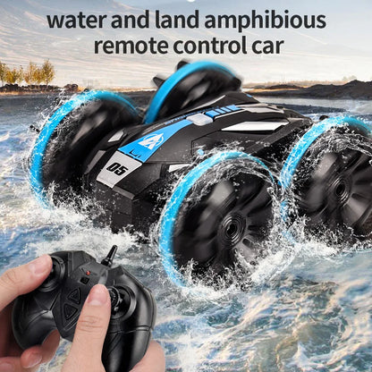 Amphibious Double-Sided Stunt Tank Car